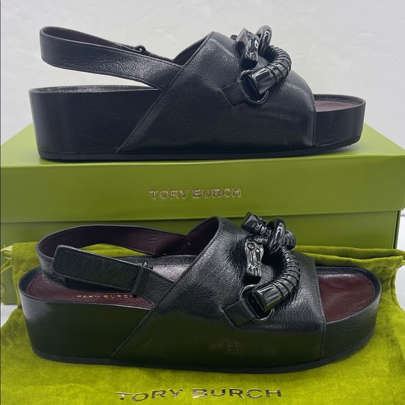 Tory Burch Shoes - Tory Burch MELLOW PLATFORM SANDAL NAPPA LEATHER 
Optic White/Silver/Perfect 
New